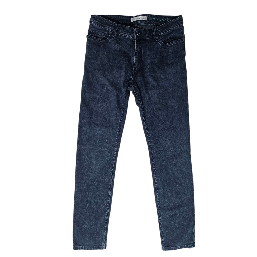 Mango MNG Jan Water Saver Denim Jeans Slim-fit Deep Dark Blue Size 32